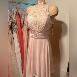 Petal Pink Levkoff Bridesmaids Dress. Size 8. New with tags.